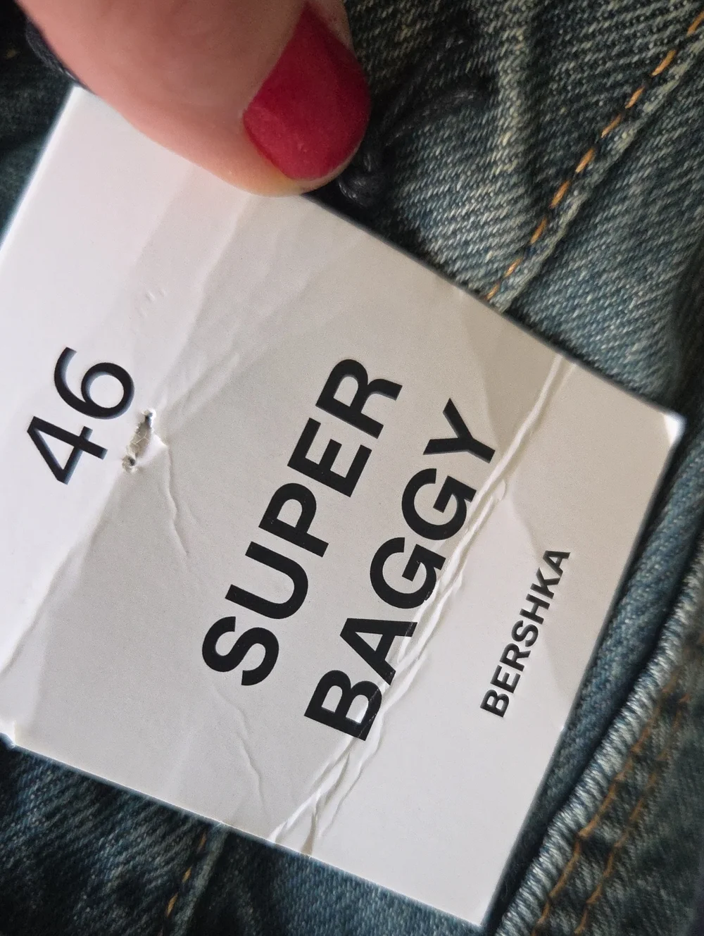 ❤️ NWT! BERSHKA MEN'S SUPER BAGGY JEANS, 36